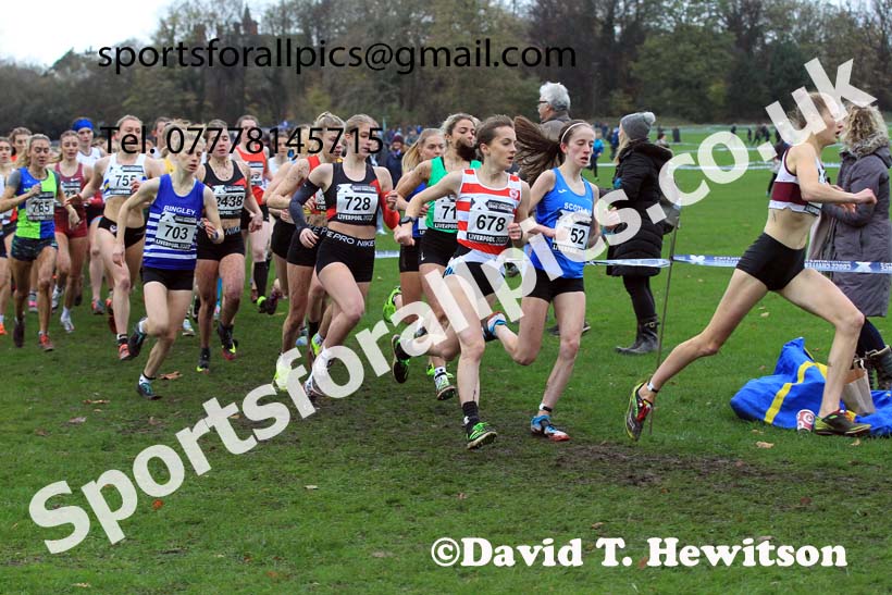 Women Under-17s and Junior Women, 2022 British Athletics Cross Challenge, Sefton Park, Liverpool.  Photo: David T. Hewitson/Sports for All Pics